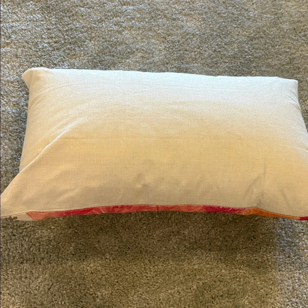 Pink and Orange Tree Design Pillow
